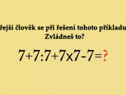 Nejchytřejší člověk se při řešení tohoto příkladu zamotá. Zvládneš to?